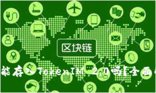 小狗币Dog能存入TokenIM 2.0吗？全面解析与建议